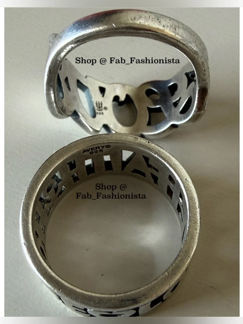 James Avery Sterling silver rings retired